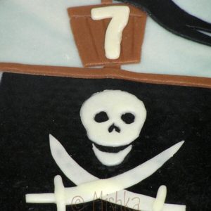Detail pirátské vlajky