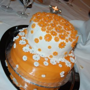 Svatební dort v akci