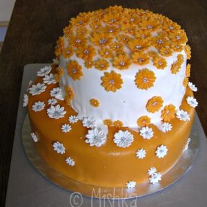 Tekoucí svatební dort